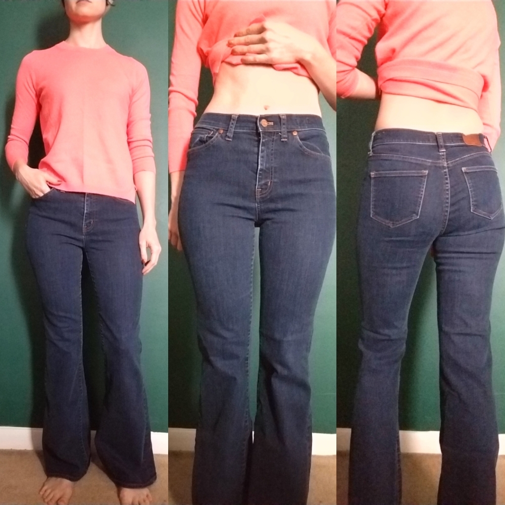 Madewell sz 27 dark wash flare jeans